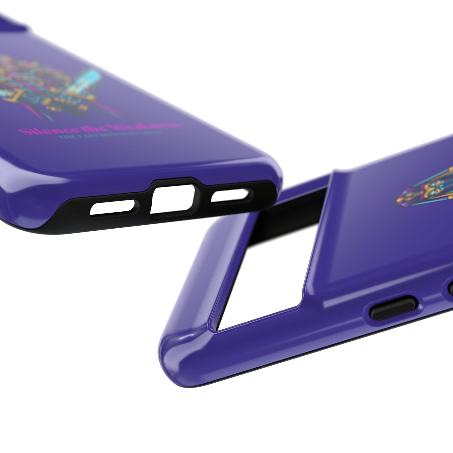 Phone Case — Neon Pharaoh Dual Swords "Silence the Weakness"