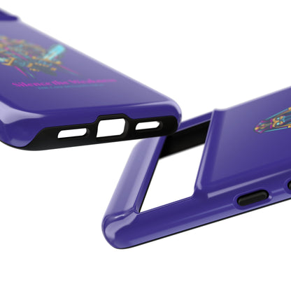 Phone Case — Neon Pharaoh Dual Swords "Silence the Weakness"