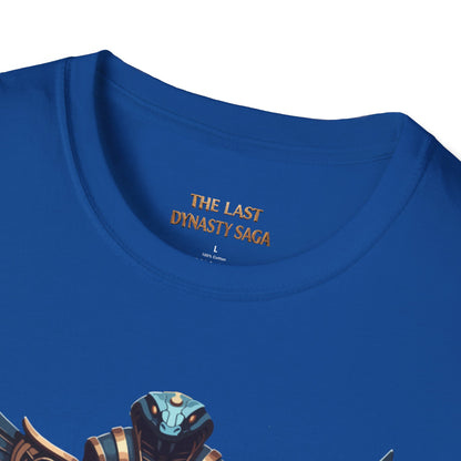 Egyptian Pharaoh Chest &amp; Serpent Back T-Shirt — "This Is Your Awakening / Endless Power"