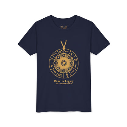 Youth Graphic Tee — THE SAGA Compass &amp; Abstract Hero&