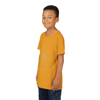 Youth Graphic Tee — THE SAGA Compass &amp; Abstract Hero&