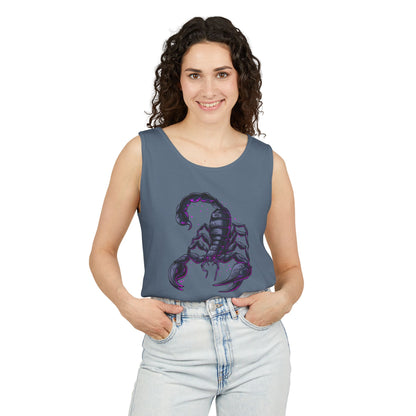 Scorpion Graphic Tank Top — Dark Cosmic Scorpion Art