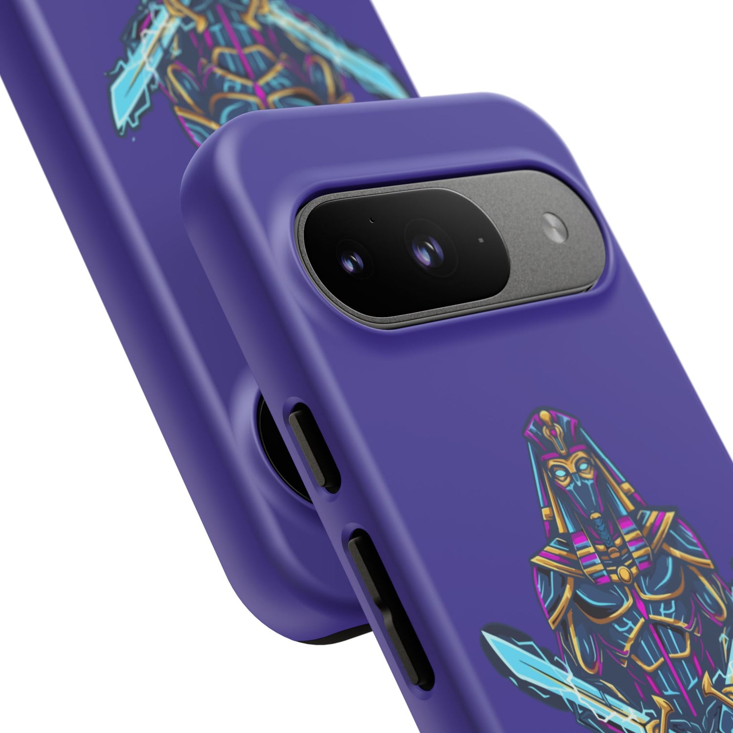 Phone Case — Neon Pharaoh Dual Swords "Silence the Weakness"