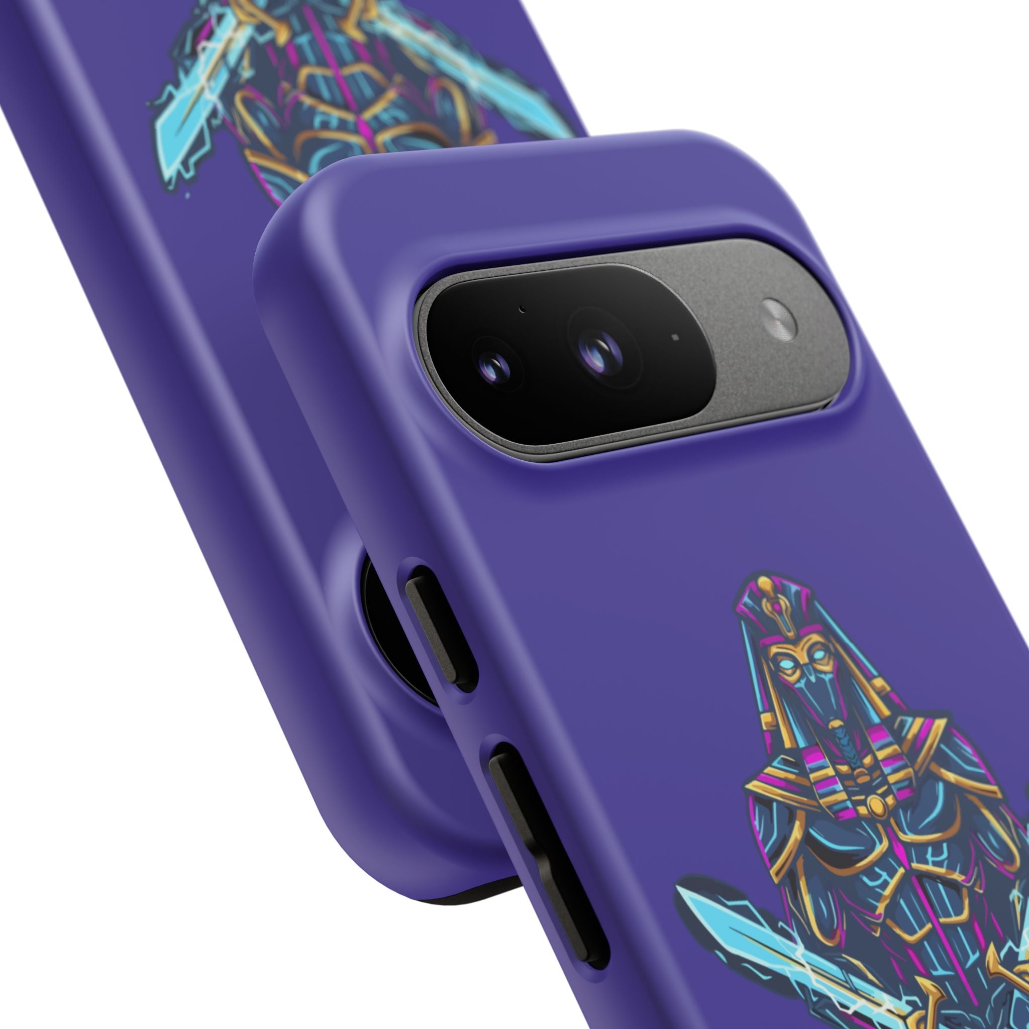 Phone Case — Neon Pharaoh Dual Swords "Silence the Weakness"