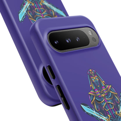 Phone Case — Neon Pharaoh Dual Swords "Silence the Weakness"