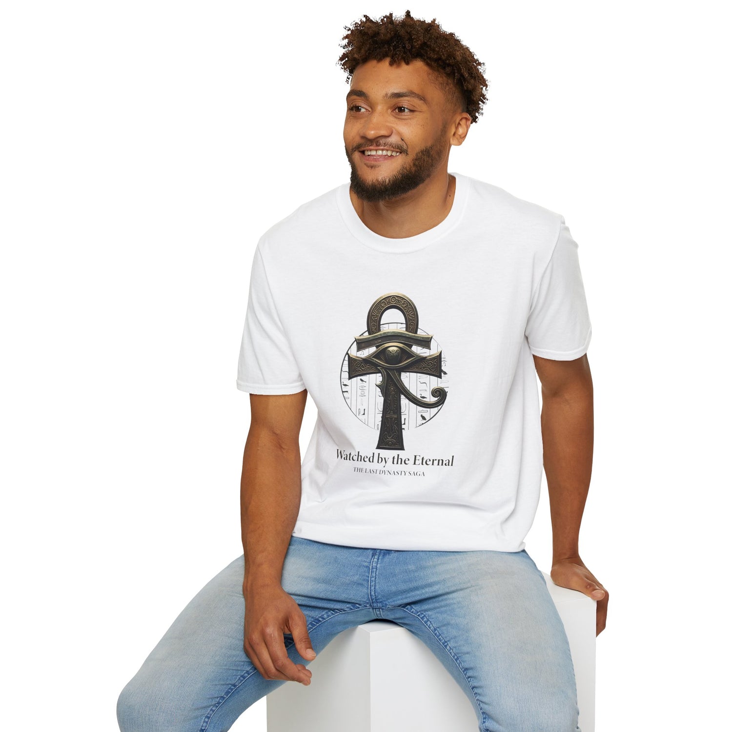 Eye of Ra T-Shirt — "Watched by the Eternal" Egyptian Guardian Graphic Tee