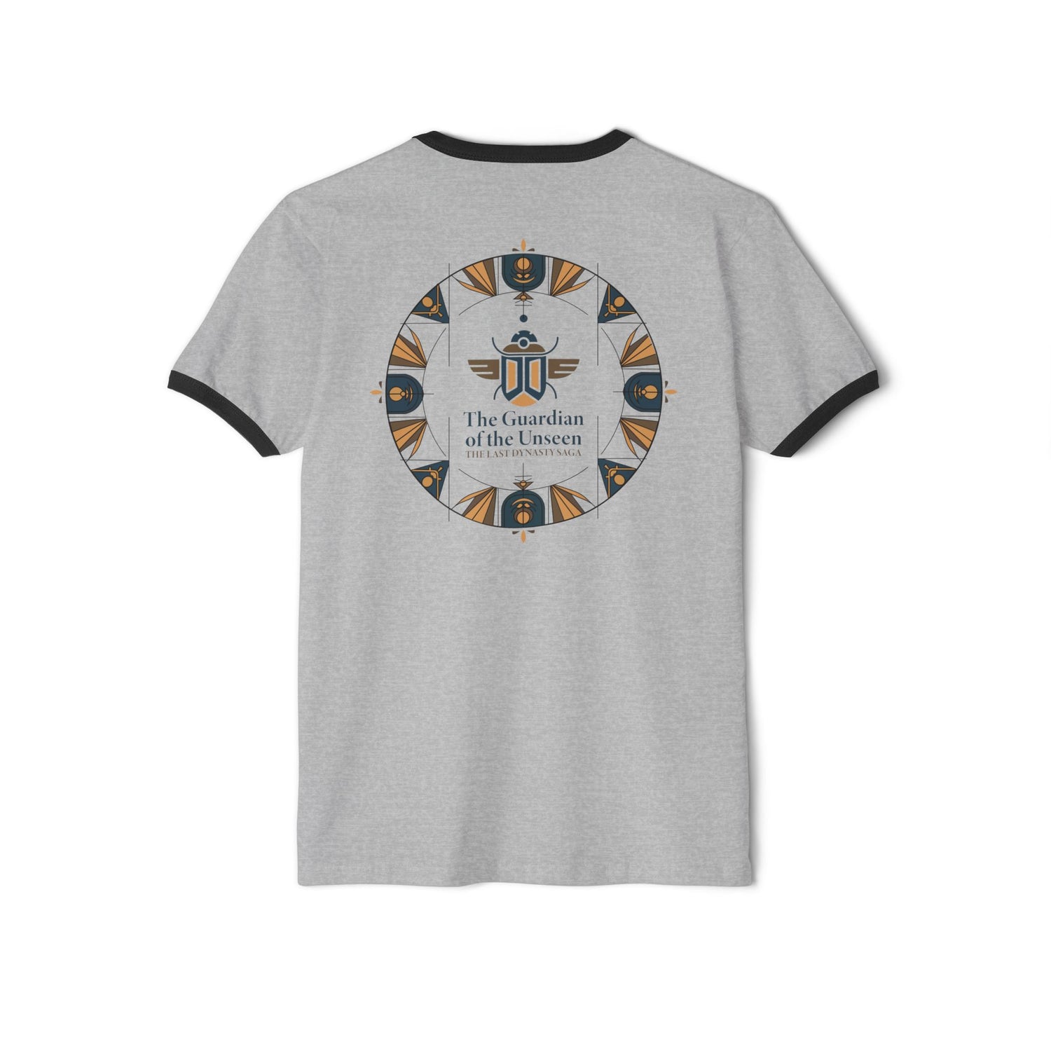 Ringer T-Shirt — "The Throne Awaits" Fantasy Sword Crest Tee
