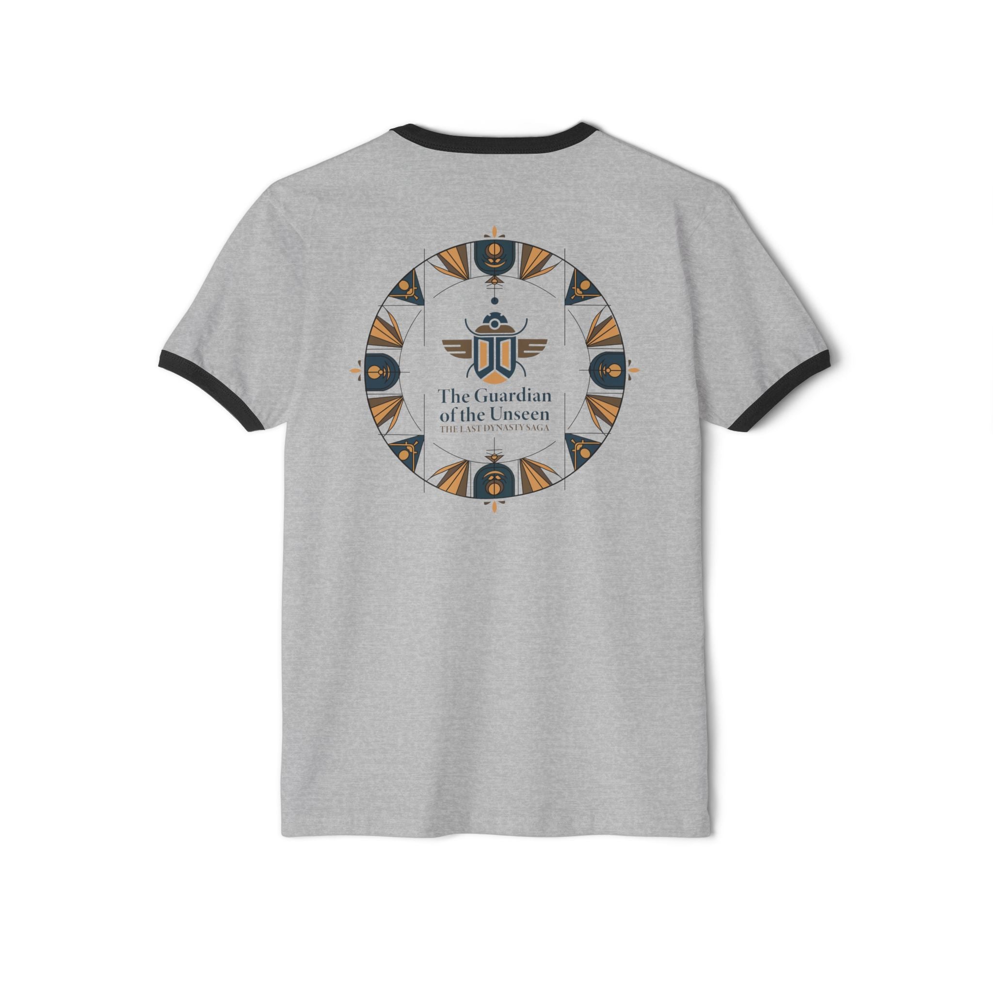 Ringer T-Shirt — "The Throne Awaits" Fantasy Sword Crest Tee