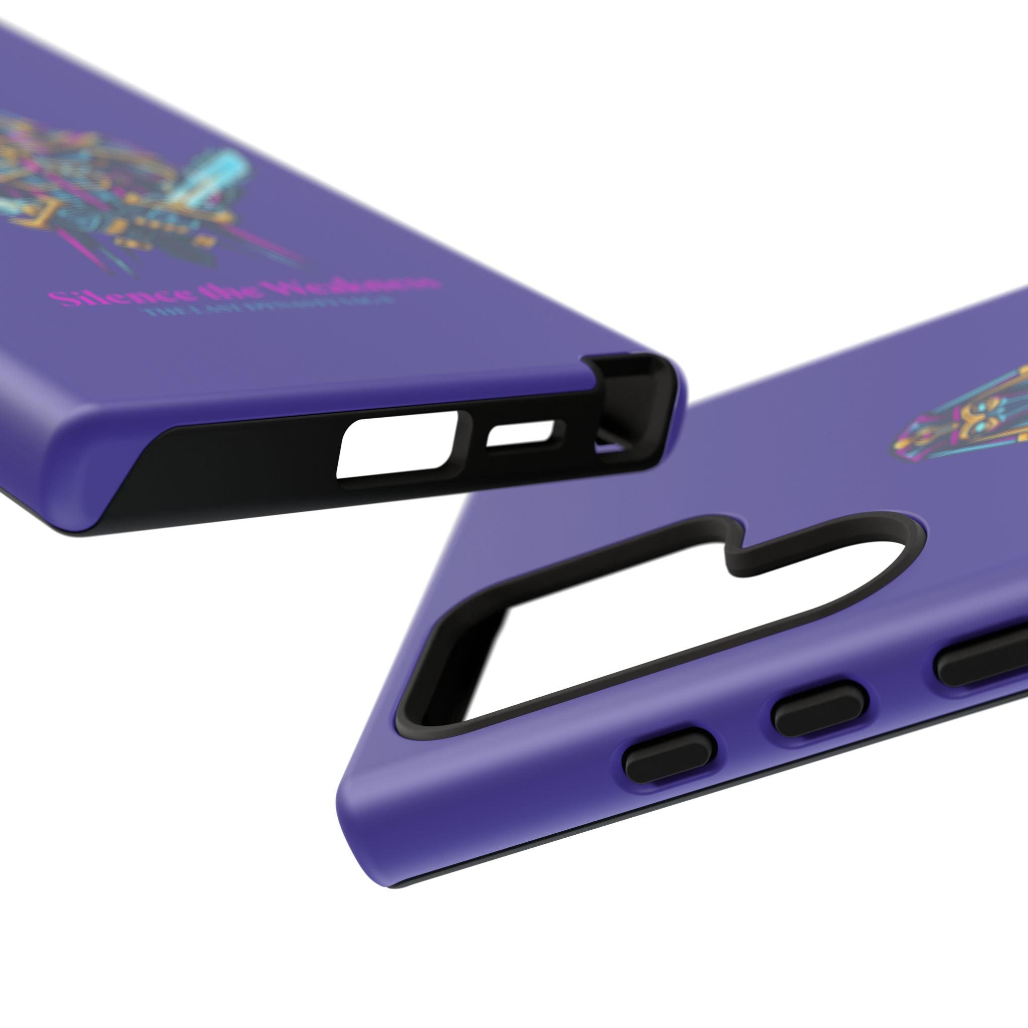 Phone Case — Neon Pharaoh Dual Swords "Silence the Weakness"