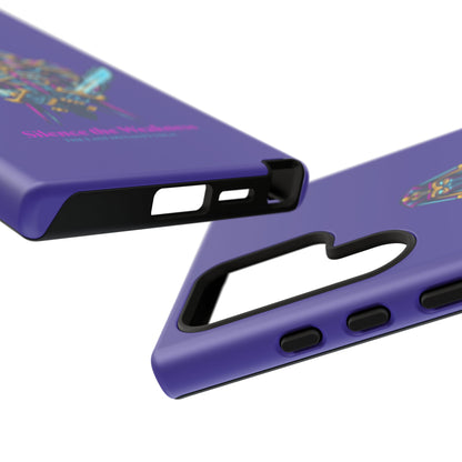 Phone Case — Neon Pharaoh Dual Swords "Silence the Weakness"
