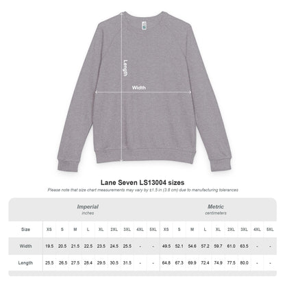 Fantasy Sword Crewneck — "The Throne Awaits" Raglan Sweatshirt