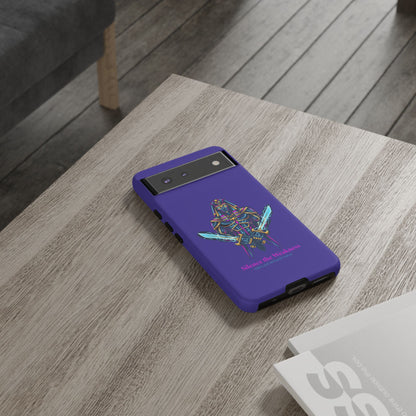 Phone Case — Neon Pharaoh Dual Swords "Silence the Weakness"