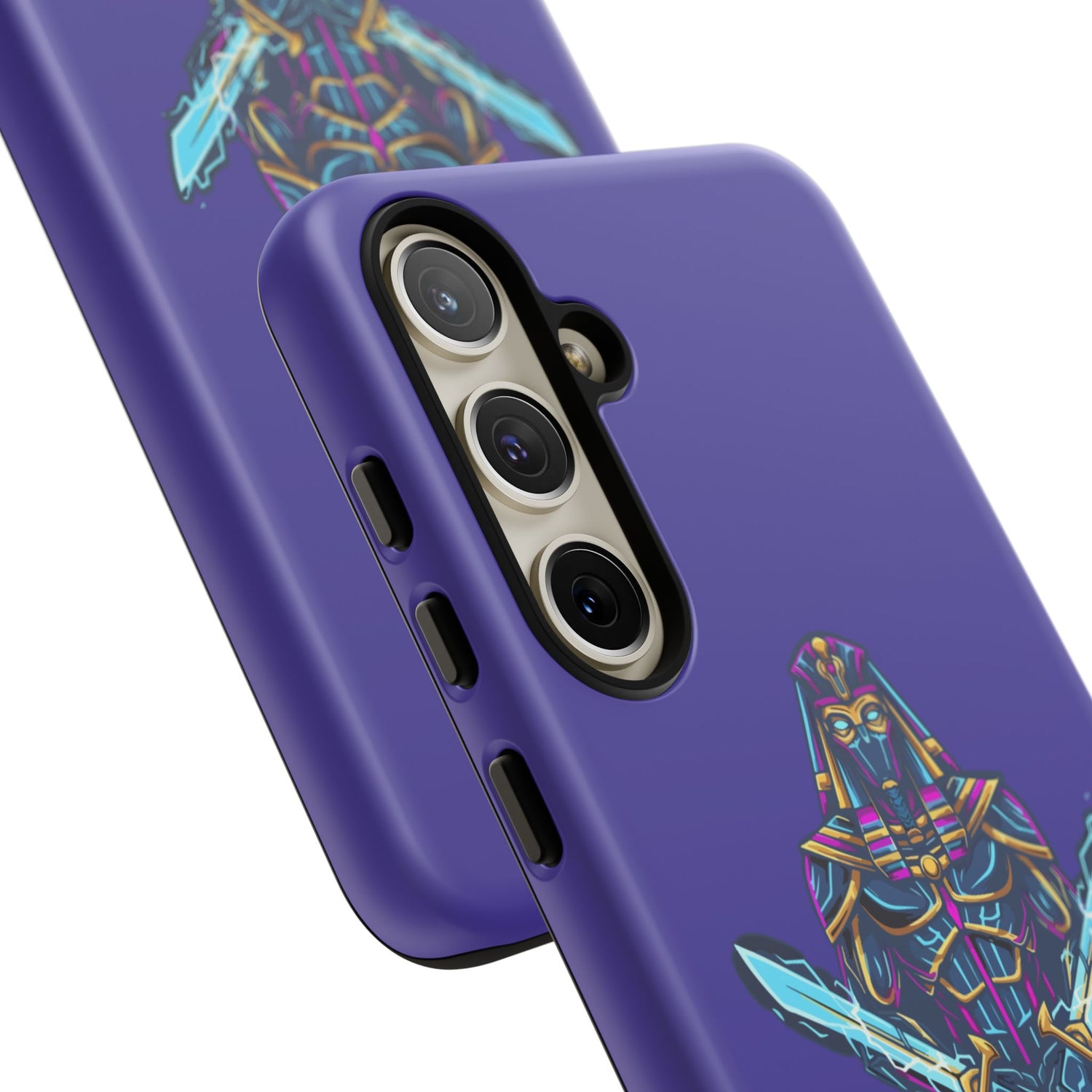 Phone Case — Neon Pharaoh Dual Swords "Silence the Weakness"