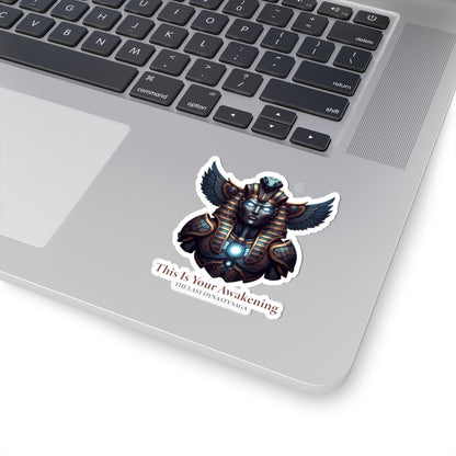 Last Dynasty Saga Sticker — Minimalist Retro Game Logo Kiss-Cut Sticker