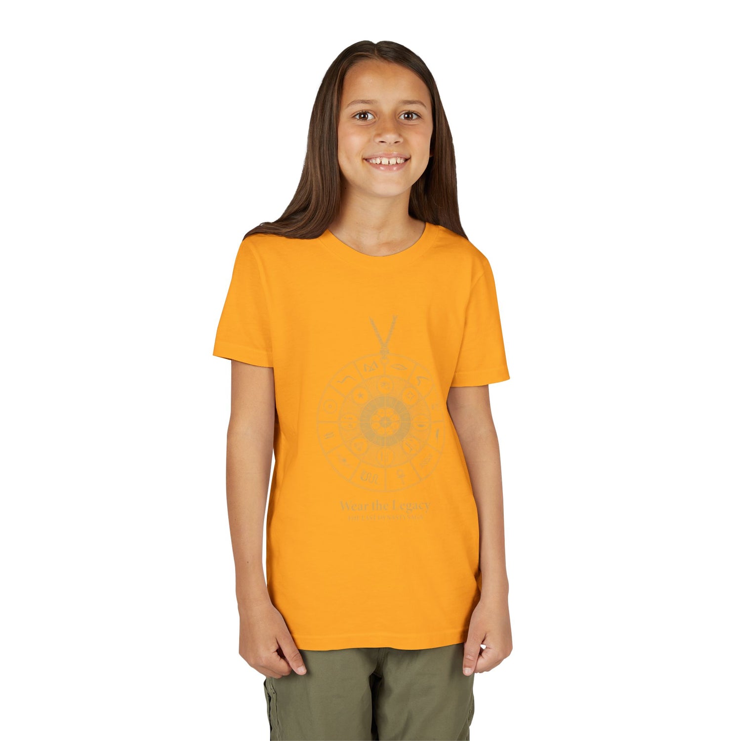 Youth Graphic Tee — THE SAGA Compass &amp; Abstract Hero&