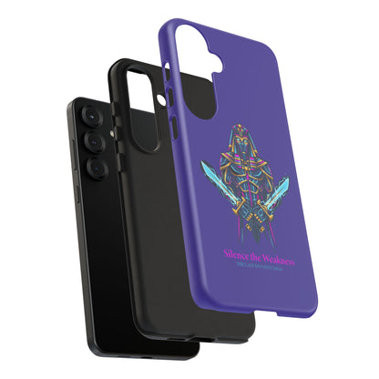 Phone Case — Neon Pharaoh Dual Swords "Silence the Weakness"