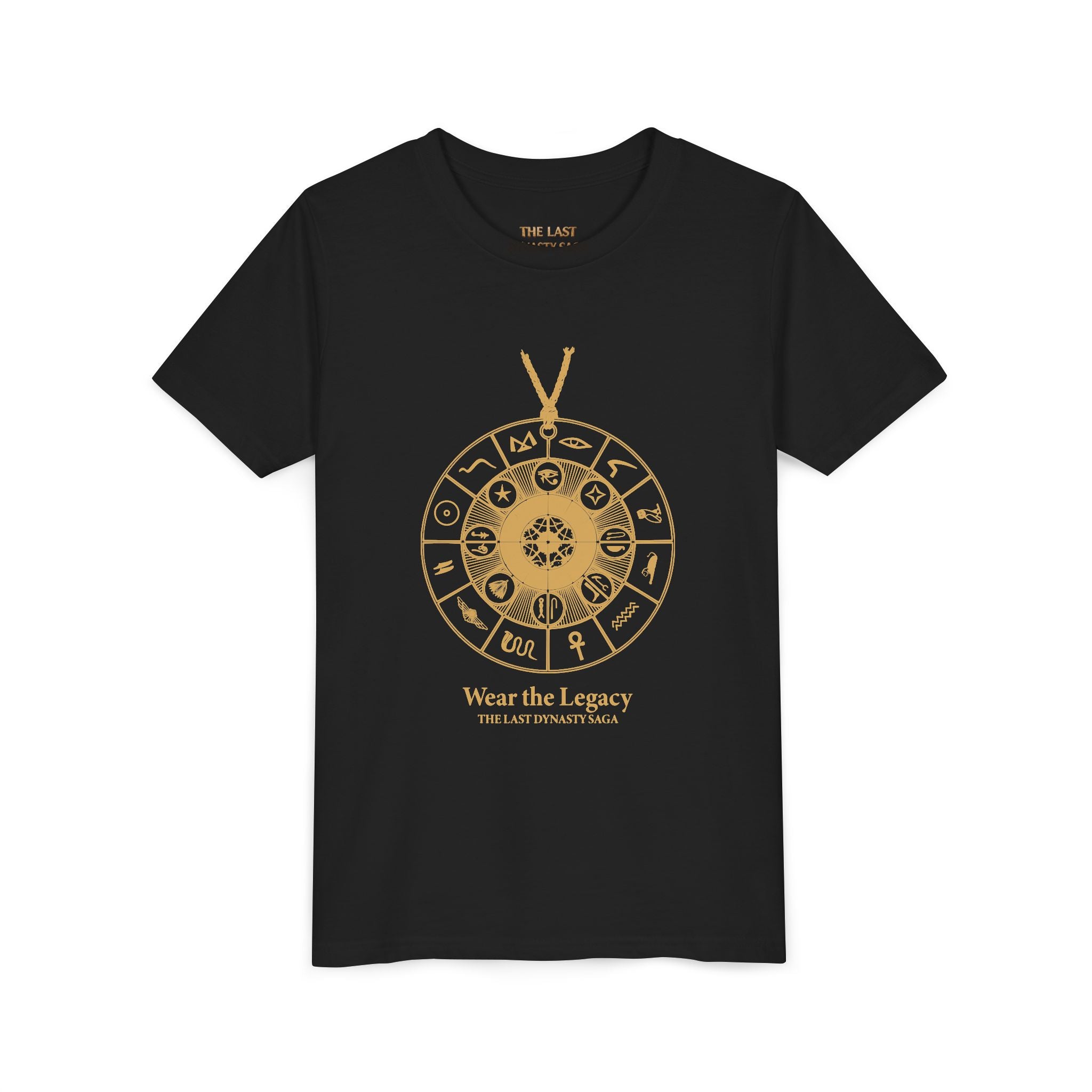 Youth Graphic Tee — THE SAGA Compass &amp; Abstract Hero&