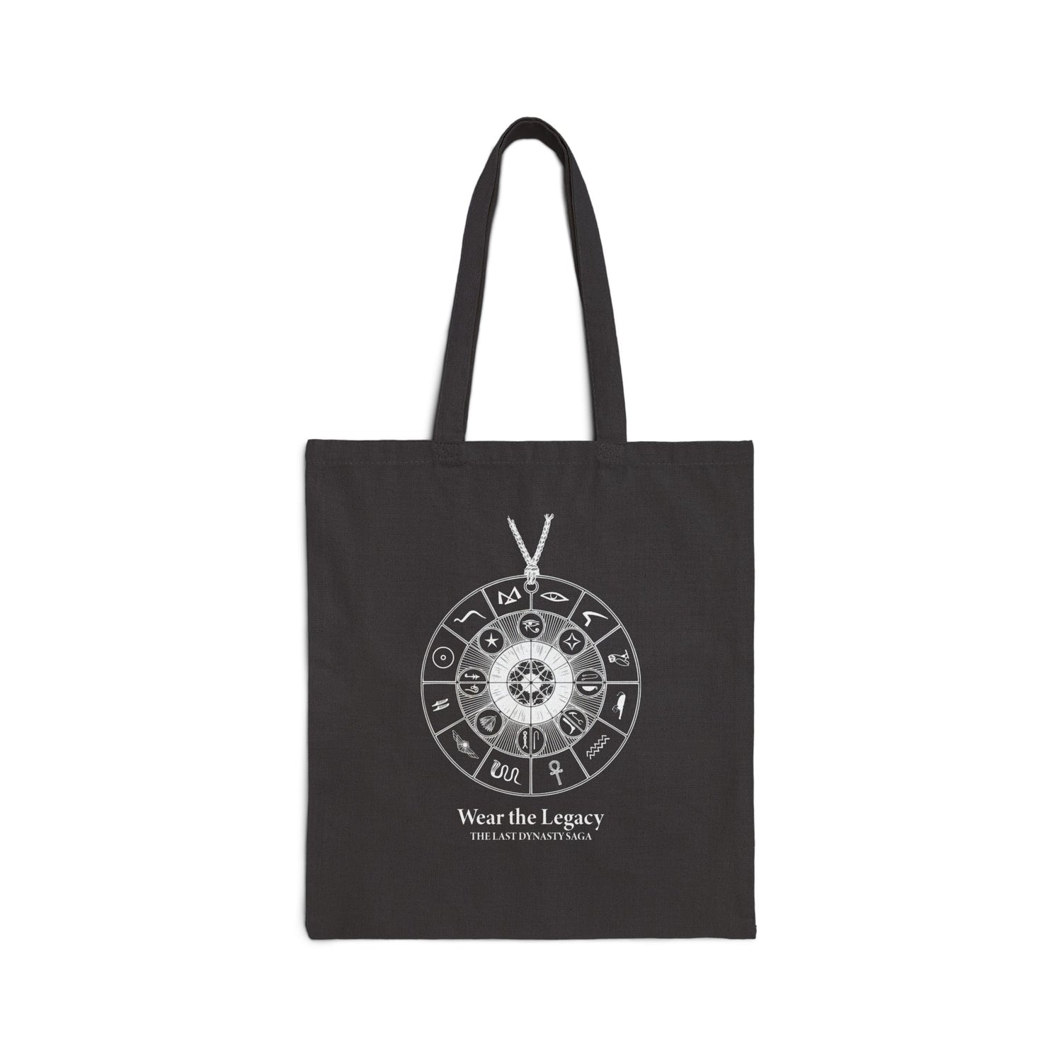Canvas Tote Bag — Monochrome Surreal Portrait Art Tote