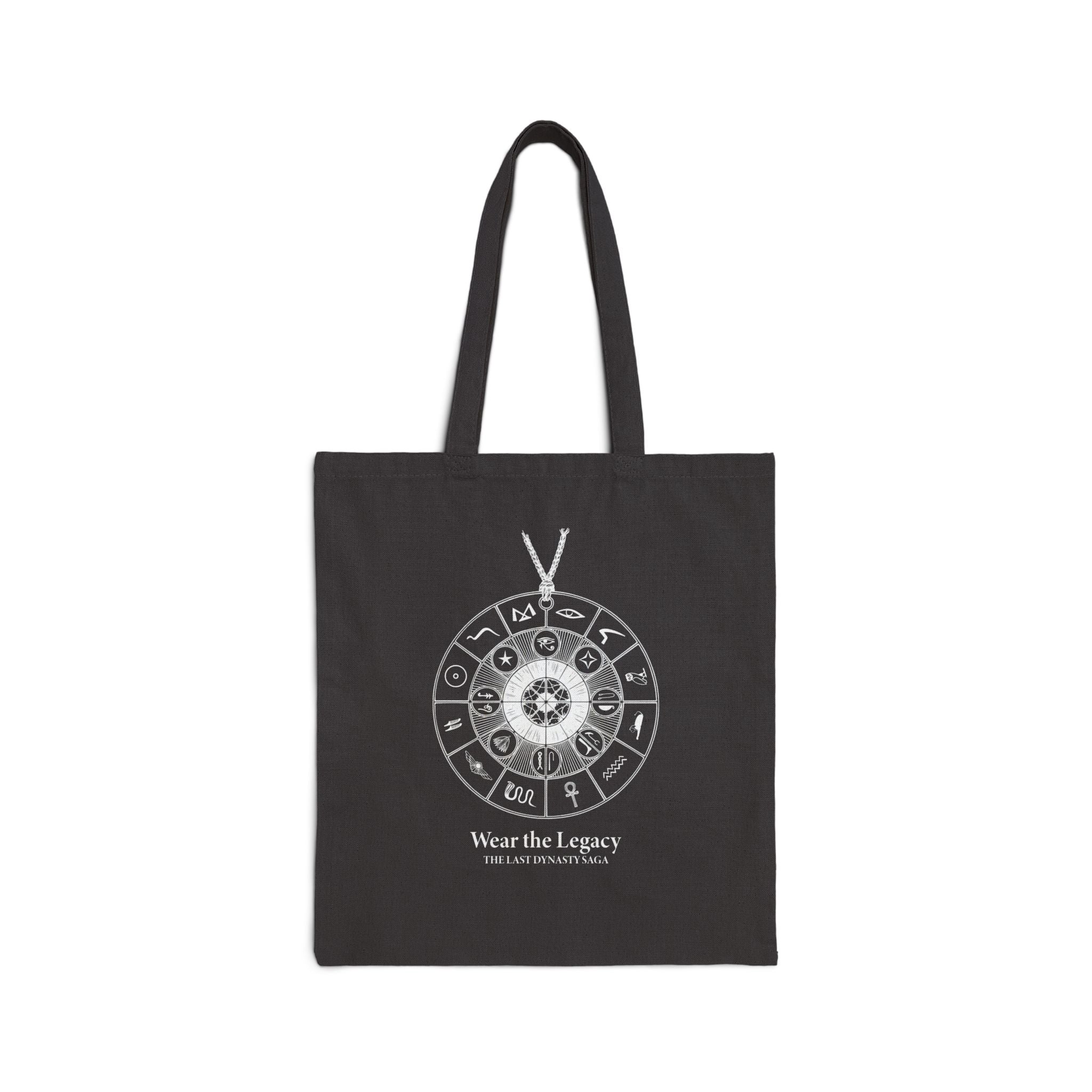 Canvas Tote Bag — Monochrome Surreal Portrait Art Tote