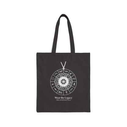 Canvas Tote Bag — Monochrome Surreal Portrait Art Tote