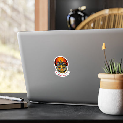 Egyptian Falcon Emblem Sticker — "The Hidden Sigil" Kiss-Cut Vinyl Decal