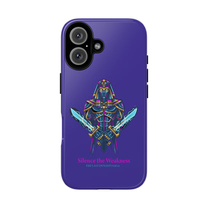 Phone Case — Neon Pharaoh Dual Swords "Silence the Weakness"