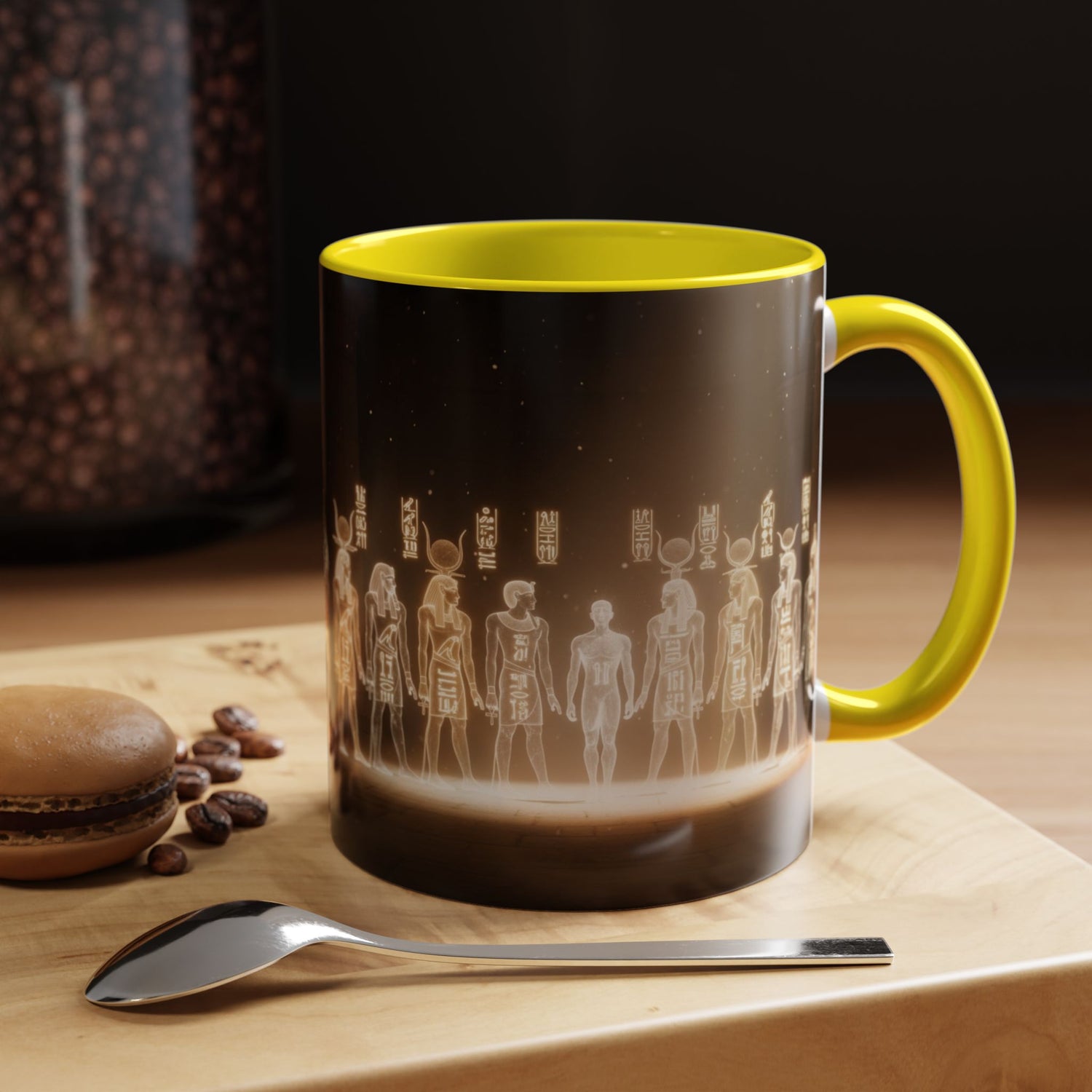 Egyptian Gods Lineup Coffee Mug — Ancient Deities Accent Mug (11/15oz)