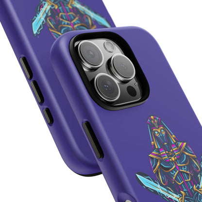 Phone Case — Neon Pharaoh Dual Swords "Silence the Weakness"