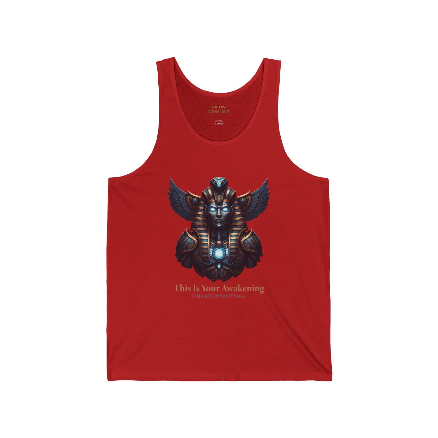 Egyptian Scarab &amp; Eye Tank Top — "This Is Your Awakening" Spiritual Graphic Tank