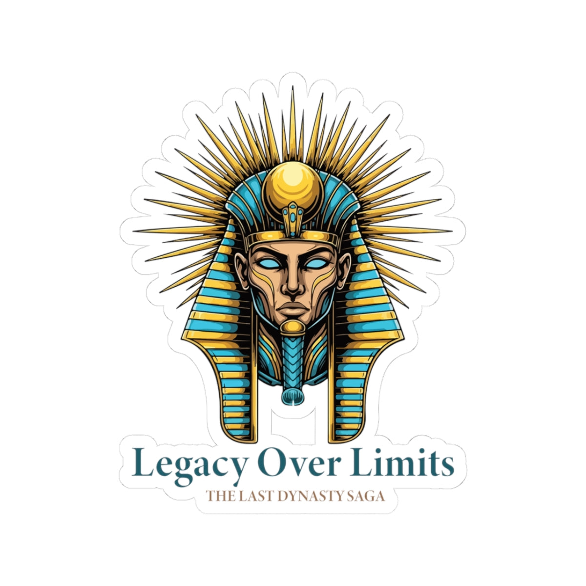 Copy of The Last Dynasty Saga Sticker — Minimalist Retro Game Logo Kiss-Cut Sticker
