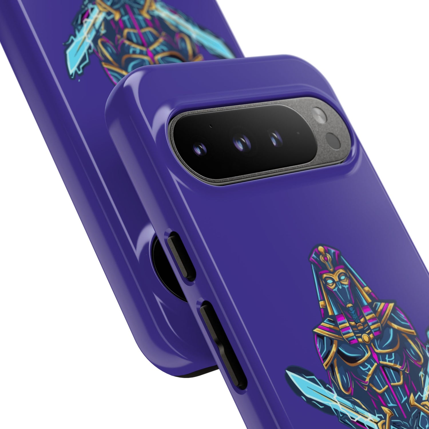 Phone Case — Neon Pharaoh Dual Swords "Silence the Weakness"