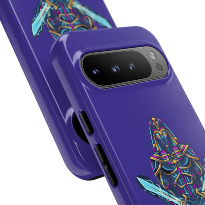 Phone Case — Neon Pharaoh Dual Swords "Silence the Weakness"