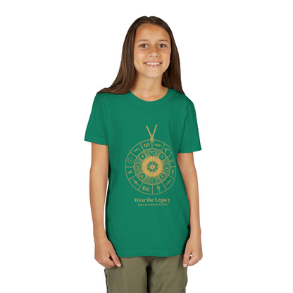 Youth Graphic Tee — THE SAGA Compass &amp; Abstract Hero&