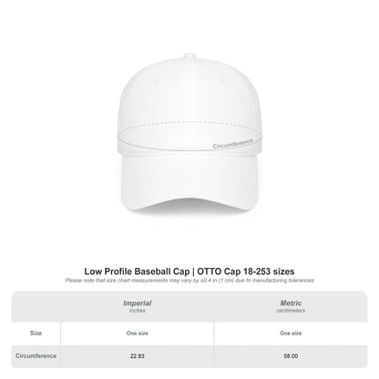 Low Profile Baseball Cap — Nautical Serpent Logo Hat (The Story in Knots)
