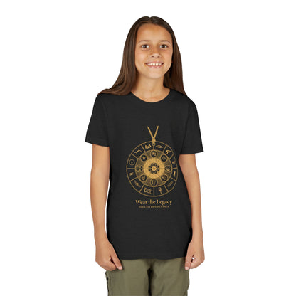 Youth Graphic Tee — THE SAGA Compass &amp; Abstract Hero&