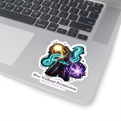 Last Dynasty Saga Sticker — Minimalist Retro Game Logo Kiss-Cut Sticker