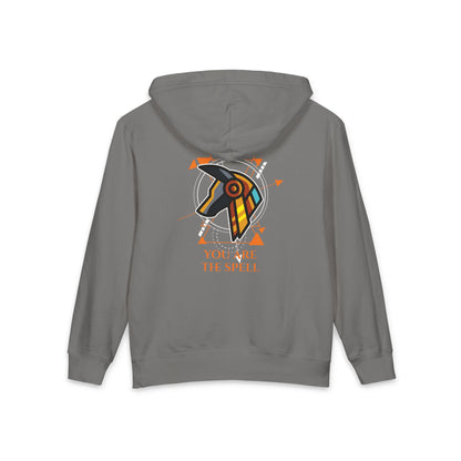 The SAGA Compass with a Spell Youth Hoodie — Geometric Anubis Design "You Are The Spell"