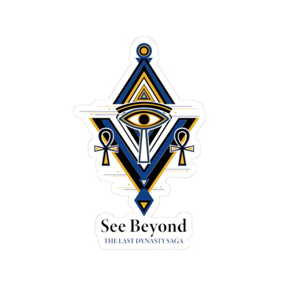 Last Dynasty Saga Sticker — Minimalist Retro Game Logo Kiss-Cut Sticker