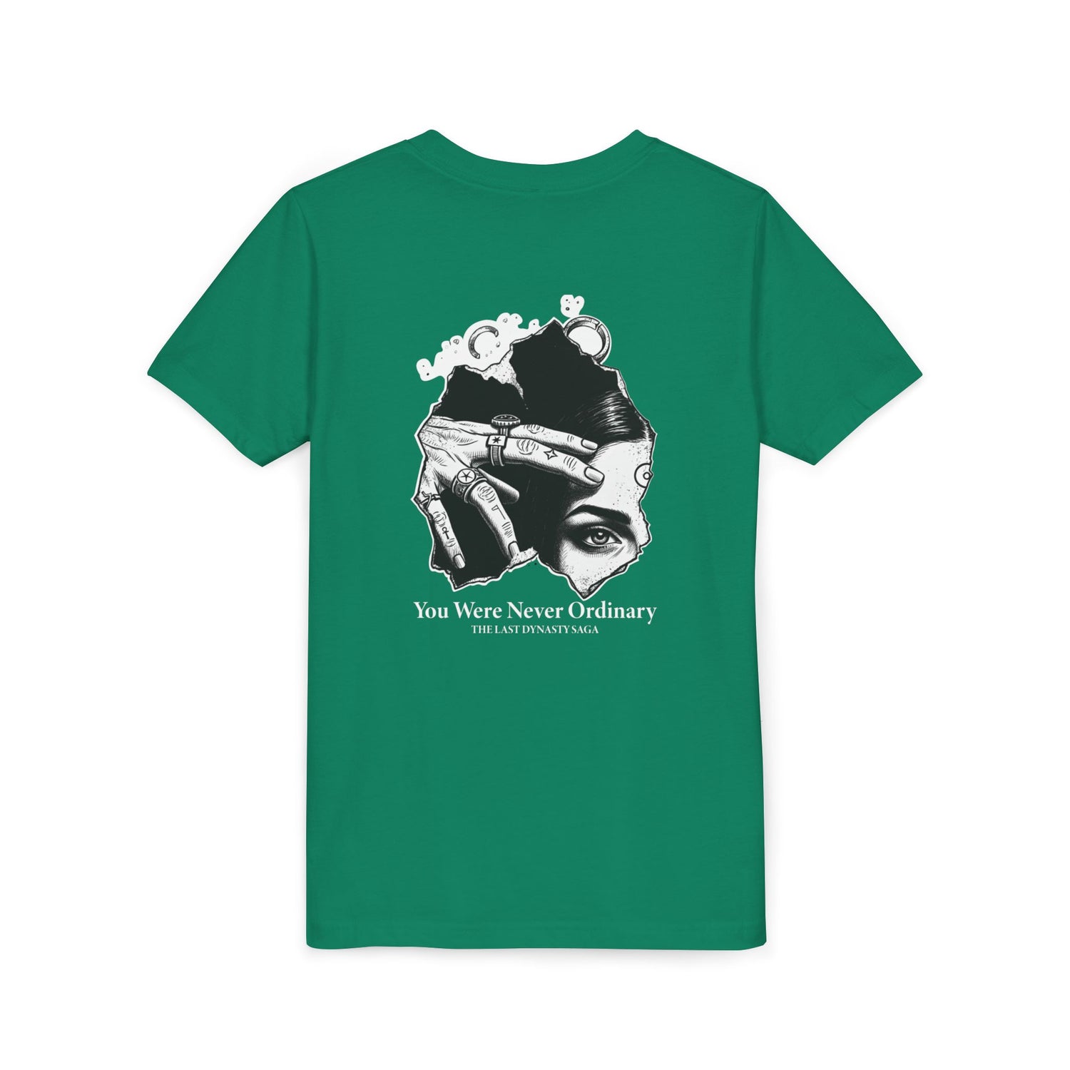 Youth Graphic Tee — THE SAGA Compass &amp; Abstract Hero&