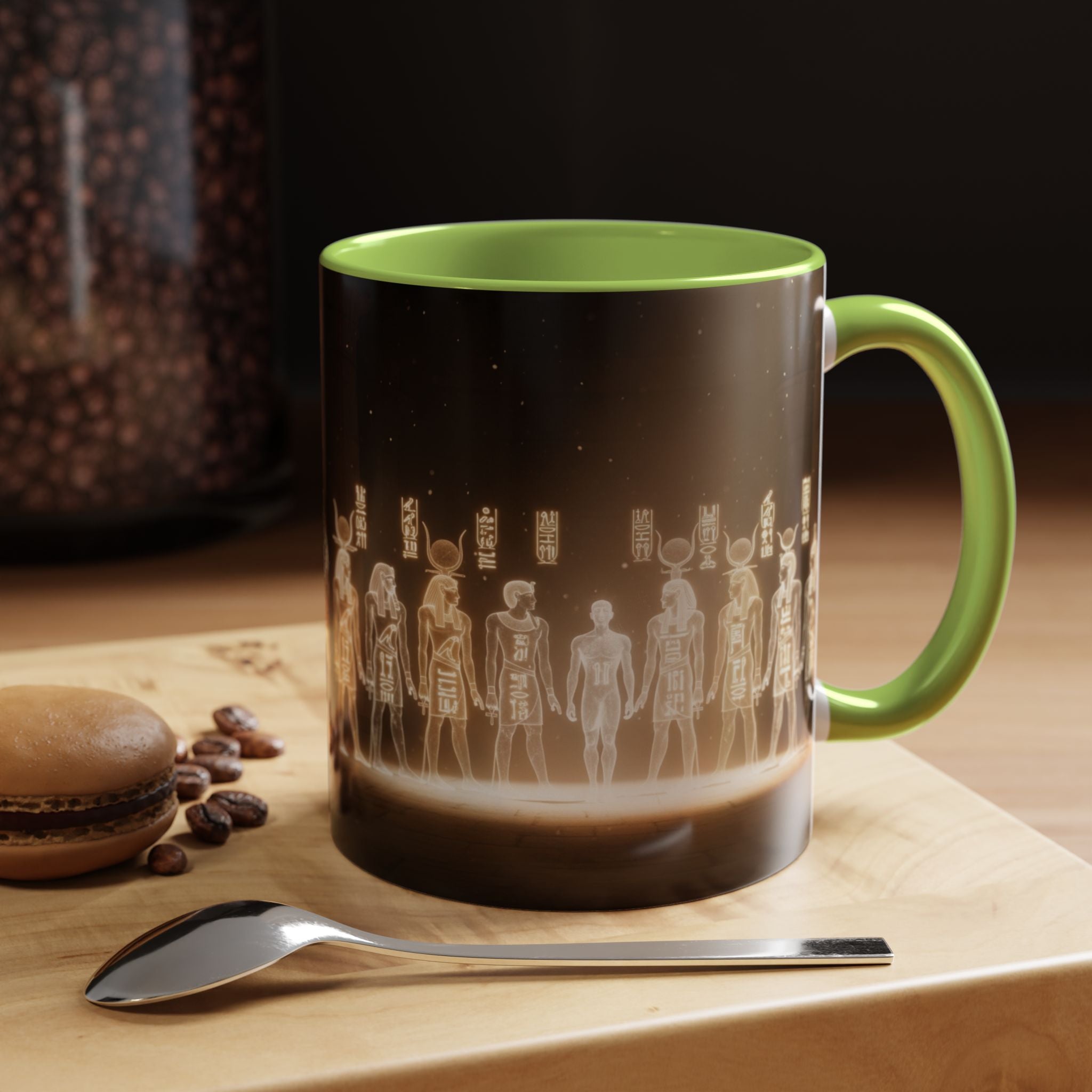 Egyptian Gods Lineup Coffee Mug — Ancient Deities Accent Mug (11/15oz)