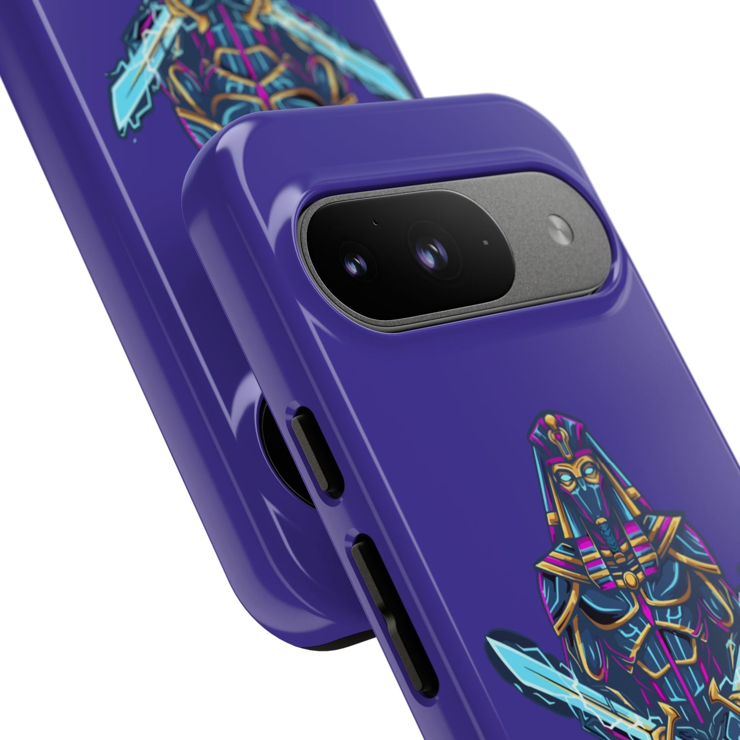 Phone Case — Neon Pharaoh Dual Swords "Silence the Weakness"