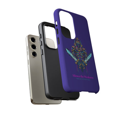Phone Case — Neon Pharaoh Dual Swords "Silence the Weakness"