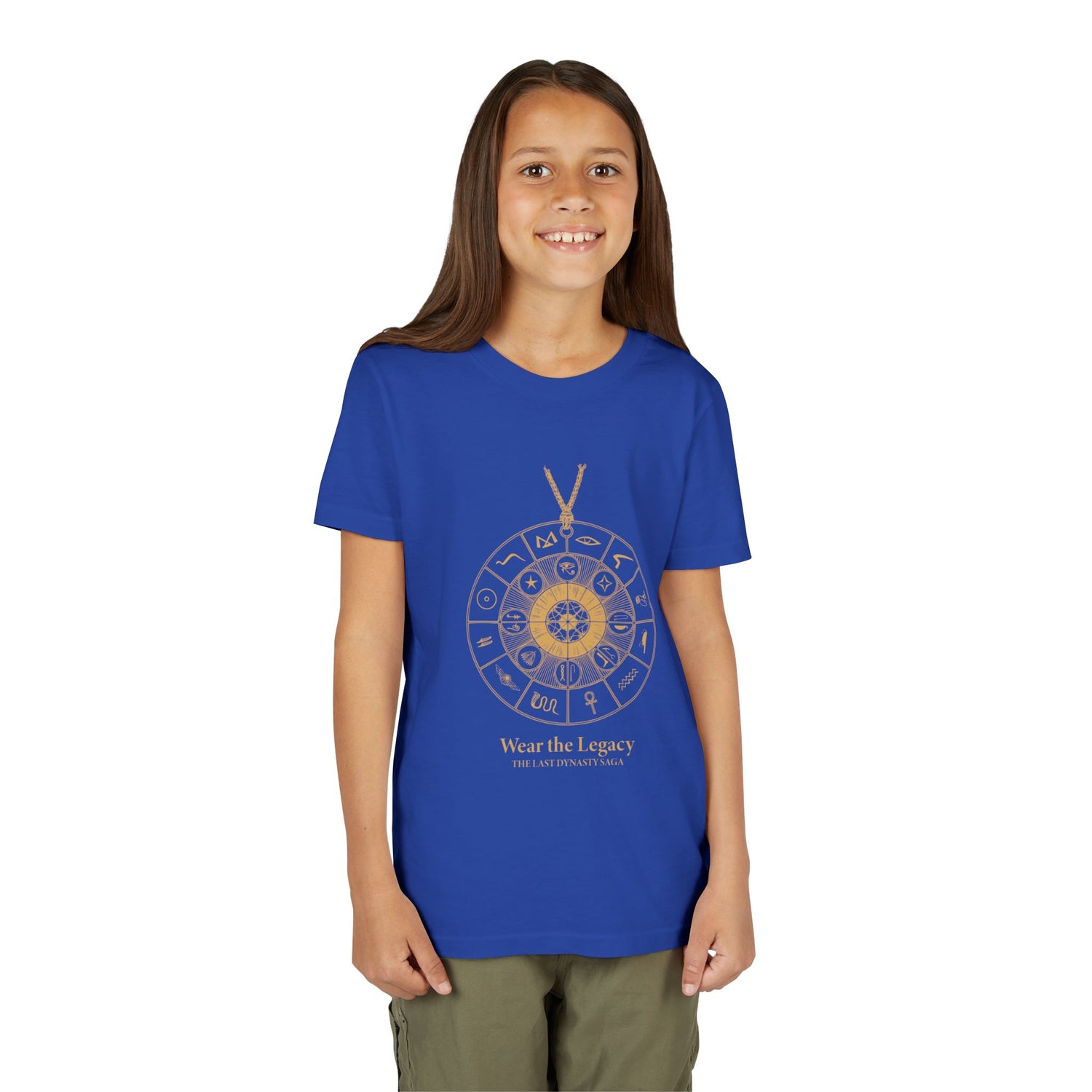 Youth Graphic Tee — THE SAGA Compass &amp; Abstract Hero&