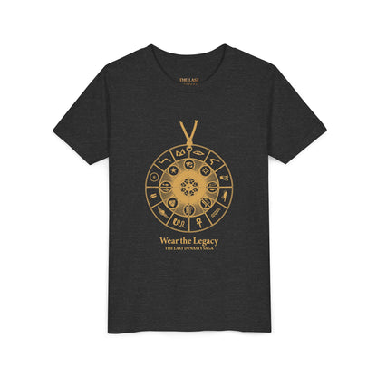 Youth Graphic Tee — THE SAGA Compass &amp; Abstract Hero&