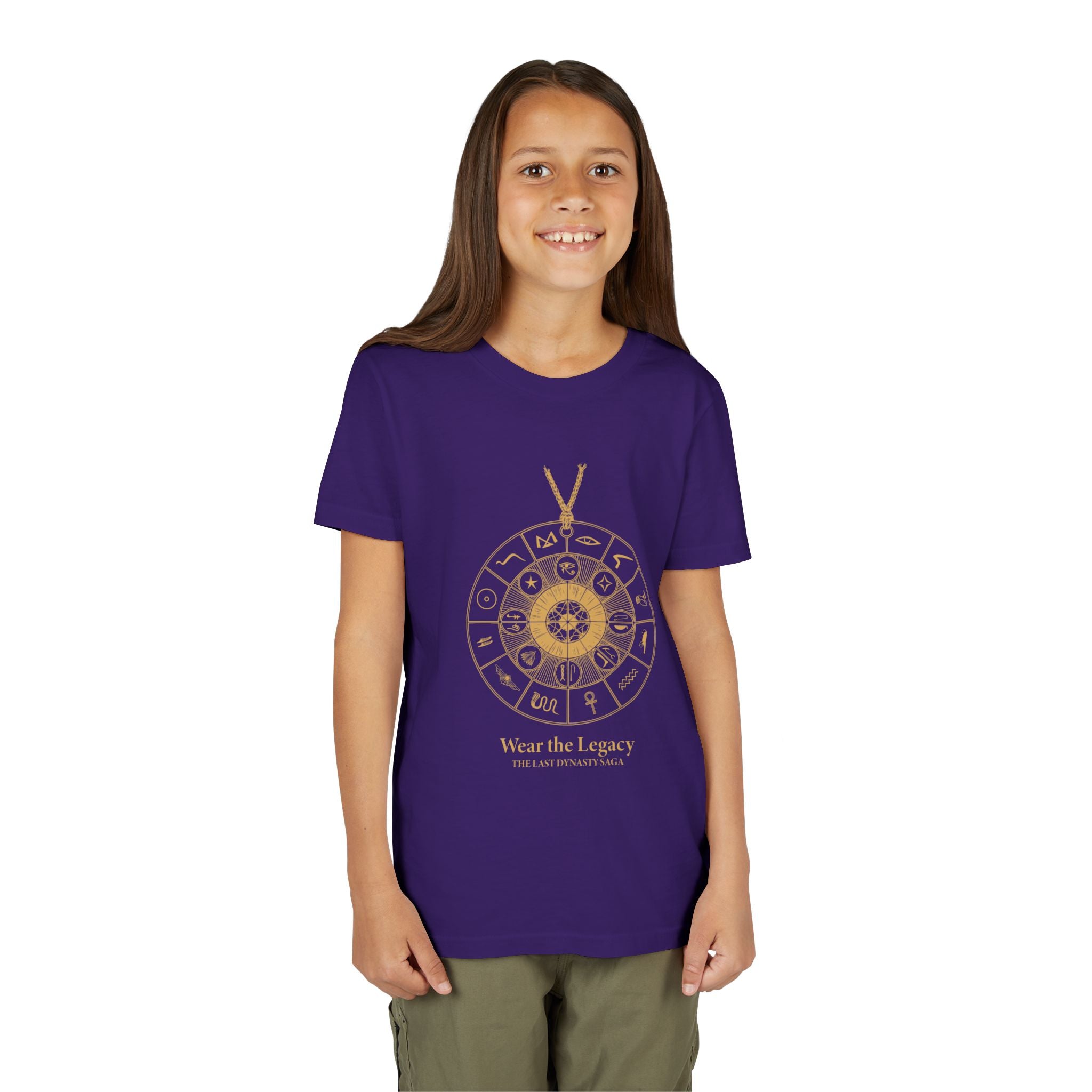 Youth Graphic Tee — THE SAGA Compass &amp; Abstract Hero&