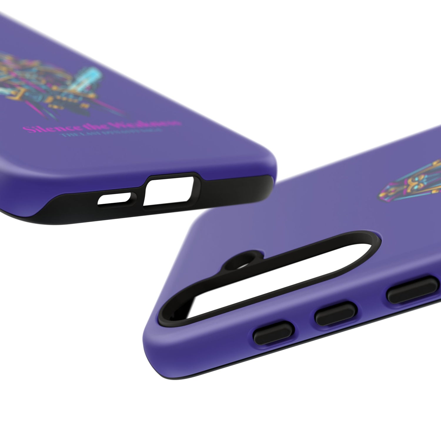 Phone Case — Neon Pharaoh Dual Swords "Silence the Weakness"