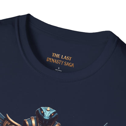 Egyptian Pharaoh Chest &amp; Serpent Back T-Shirt — "This Is Your Awakening / Endless Power"