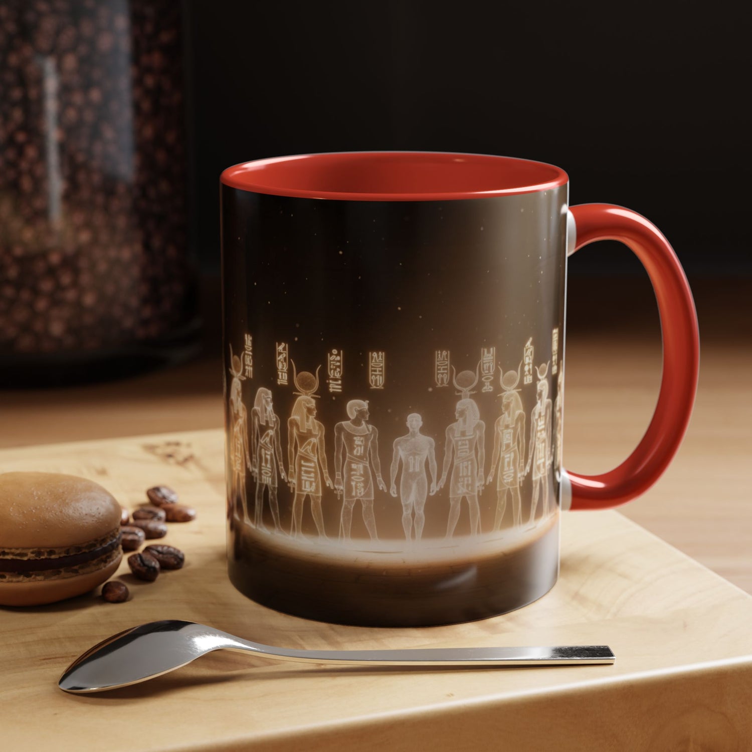 Egyptian Gods Lineup Coffee Mug — Ancient Deities Accent Mug (11/15oz)