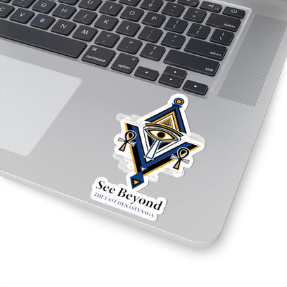 Last Dynasty Saga Sticker — Minimalist Retro Game Logo Kiss-Cut Sticker