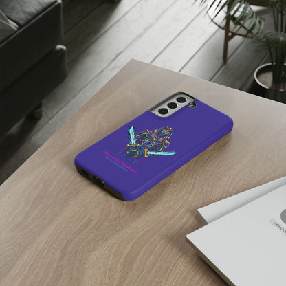 Phone Case — Neon Pharaoh Dual Swords "Silence the Weakness"